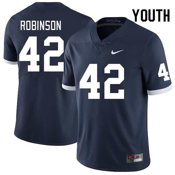 Youth #42 Mason Robinson Penn State Nittany Lions College Football Jerseys Stitched Sale-Retro